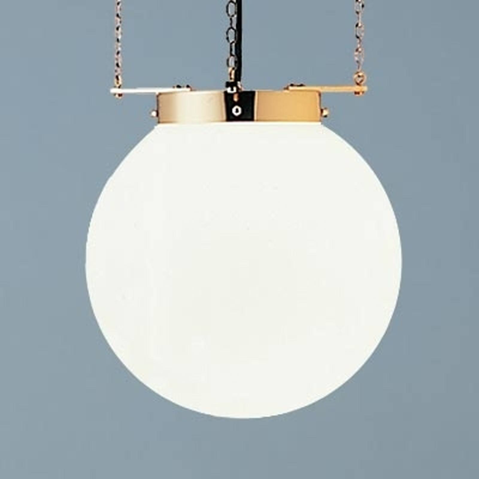 Hänglampa i Bauhaus-stil, mässing 35 cm