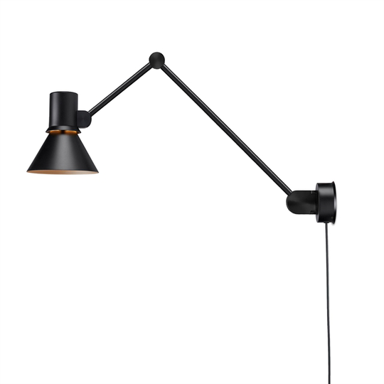 Anglepoise Typ 80 W3 Vägglampa med Sladd Matt Svart