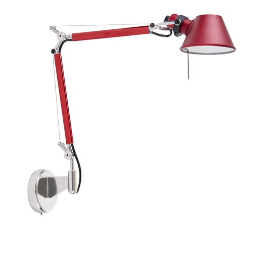 Tolomeo Micro Vägglampa, Röd