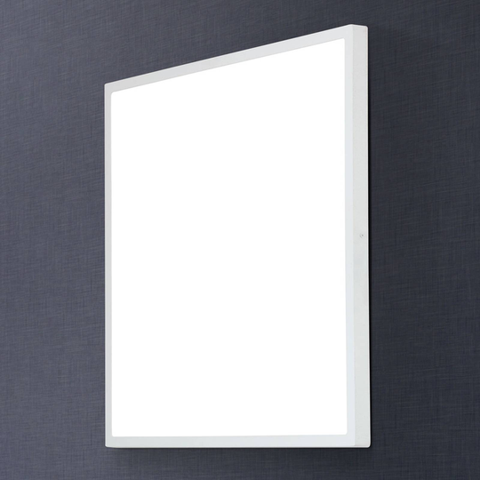 Kantig LED-vägglampa Lero 60 x 60 cm