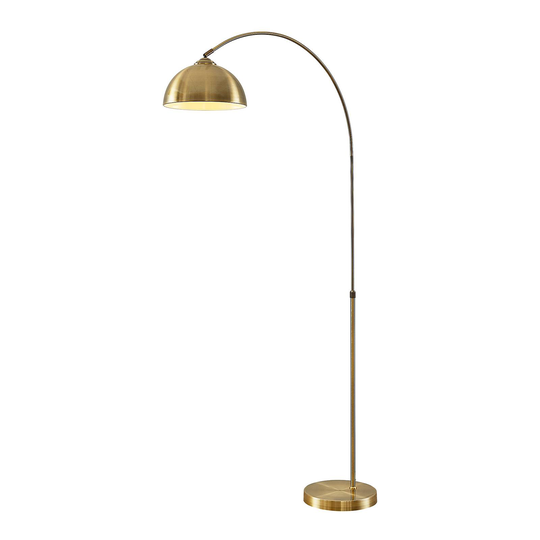 Lindby Lennart golvlampa, mässing antik