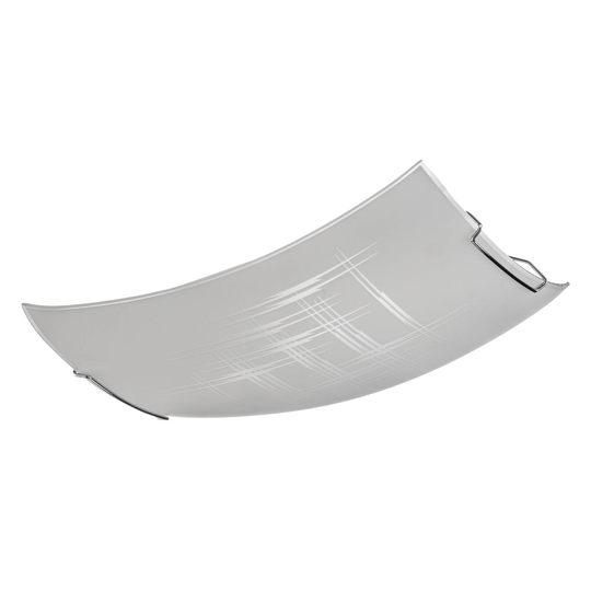 Taklampa Scratch av glas, 30 x 30 cm