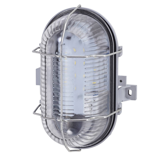 Stöttålig LED-vägglampa Pesch 8 IP44