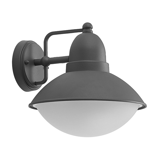 Lindby Medolina utomhusvägglampa, mörkgrå