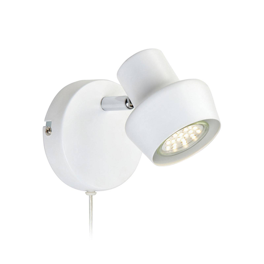 Vägglampa Urn med kabel och kontakt, svart