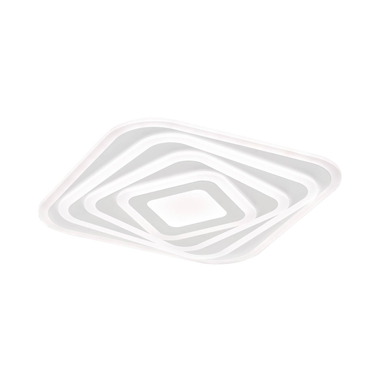 LED-taklampa Queen, dimbar, CCT, vit