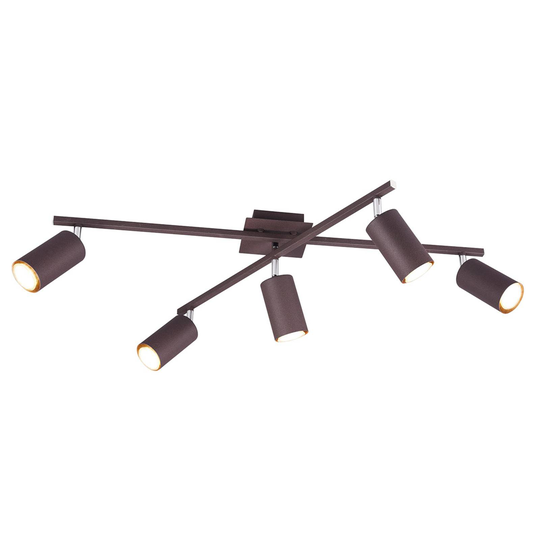 Takspotlight Marley rostfärger 5 lampor