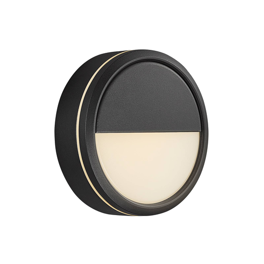 LED-utomhusvägglampa Ava Smart, svart