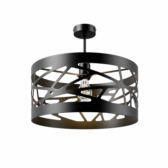 Taklampa modul Frez mönsterskärm Ø 39 cm svart