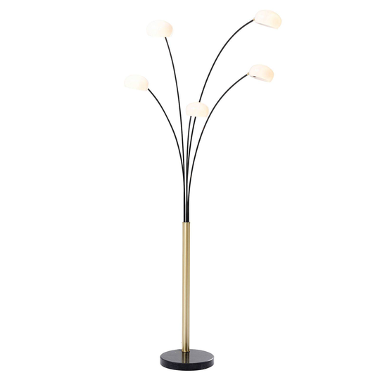 KARE Five Fingers Duo golvlampa svart/vit/guld