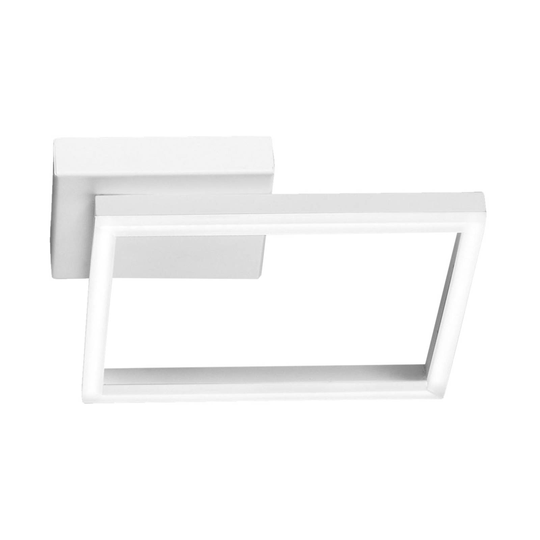 LED-taklampa Bard, 27 x 27 cm, vit