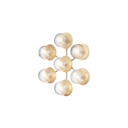 Nuura Liila 7 Vägglampa/Taklampa Optisk Transparent