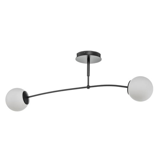 Taklampa Pregos 2, 2 lampor, svart