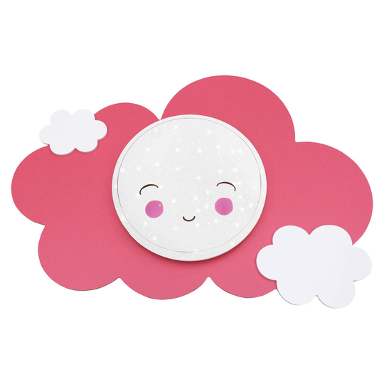LED-vägglampa Bildmon Starlight Smile, rosa