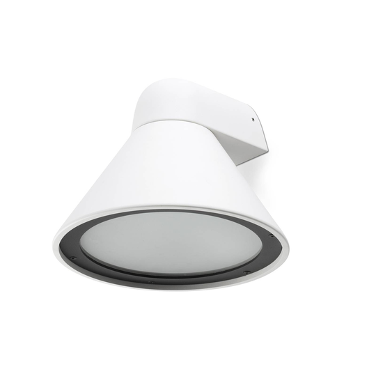 Utomhusvägglampa Pals, IP65 vit matt