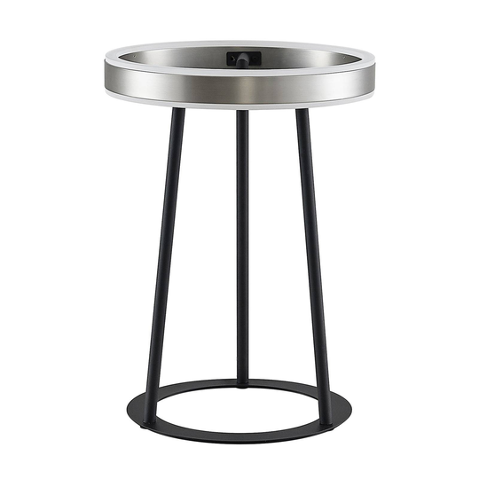 Lucande Seppe LED-bordslampa, nickel
