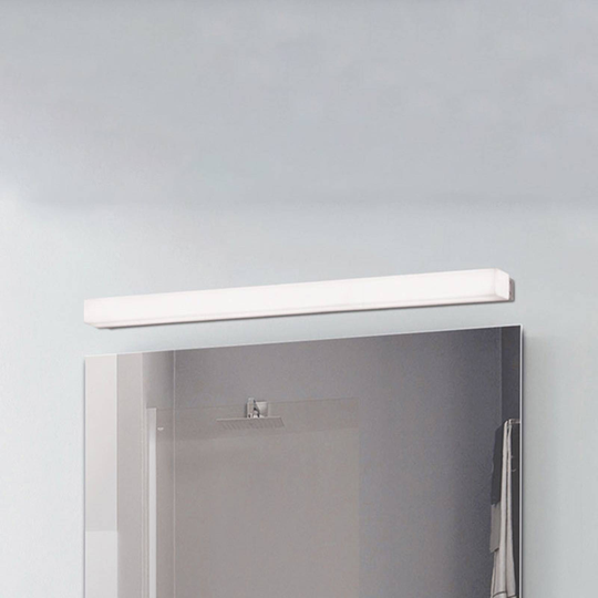 LED-badrumsvägglampa Box, 3 000 K, bredd 89 cm