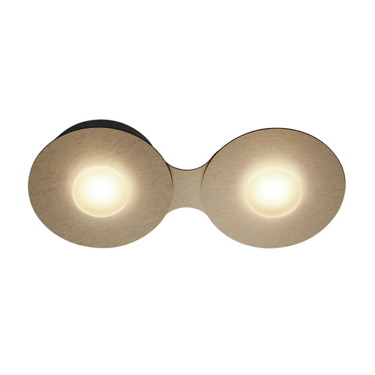 GROSSMANN Disc LED-taklampa, goldbrun, 2 lampor