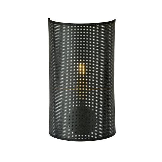 Vägglampa Aston svart/guld