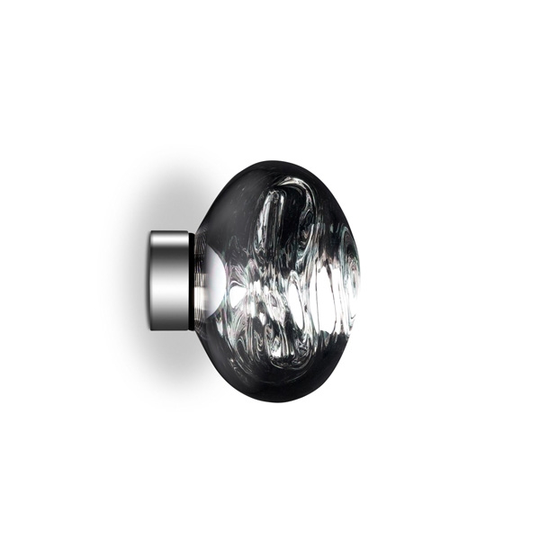 Tom Dixon Melt Surface Vägg/Taklampa LED Krom Liten