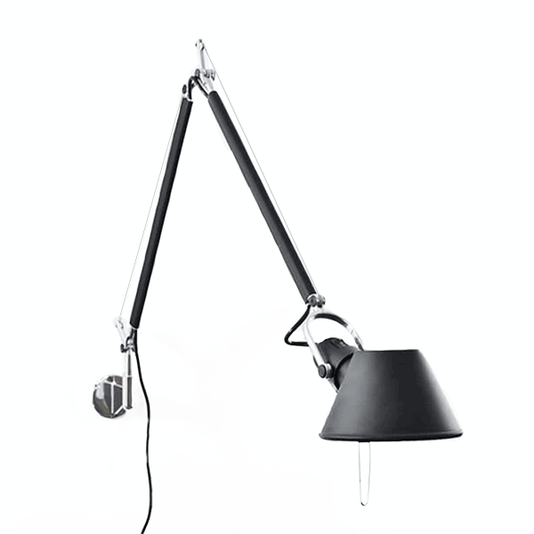 Artemide Tolomeo Vägglampa Svart
