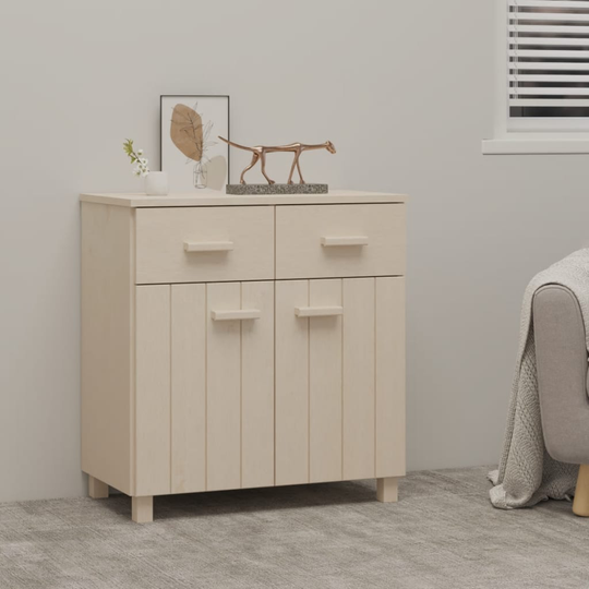 vidaXL Skänk honungsbrun 79x40x80 cm massiv furu