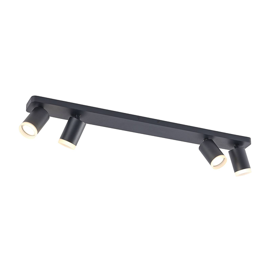 Arcchio Efilius takspotlight, svart, 4 lampor