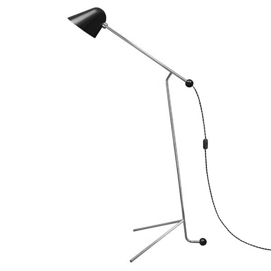 TATO Beghina Golvlampa Matt Svart & Krom