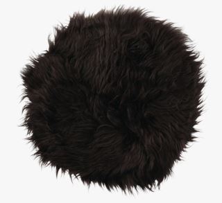 Longwool sittunderlag mörkbrun