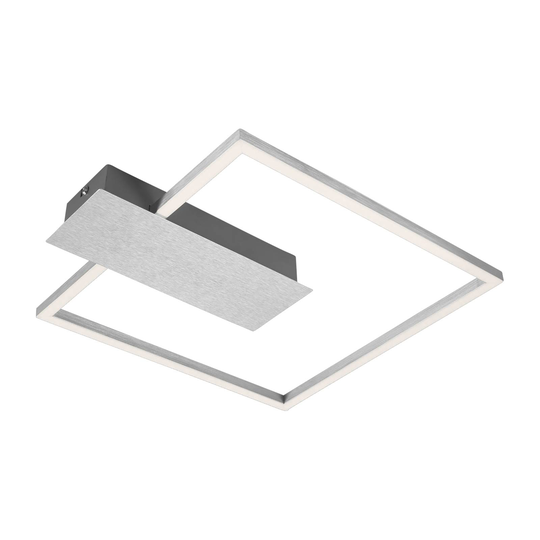 LED-taklampa Nico, 3 000 K, kantig, krom