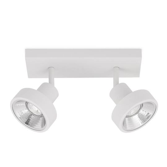 Lindby Ignacio taklampa, 2 lampor vit