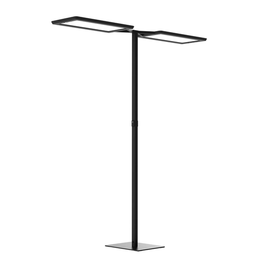 LED-golvlampa Yara.double 4 000 K BT, LTX, svart