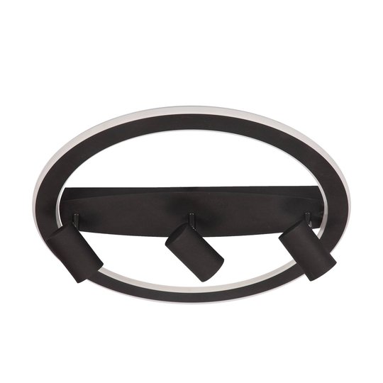 Lindby Berisha LED-taklampa 4 lampor svart