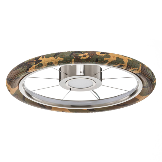 LED-taklampa Wheel, RGB, kamouflage
