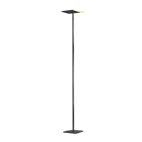 Bopp Flat LED-golvlampa med knappdimmer antracit