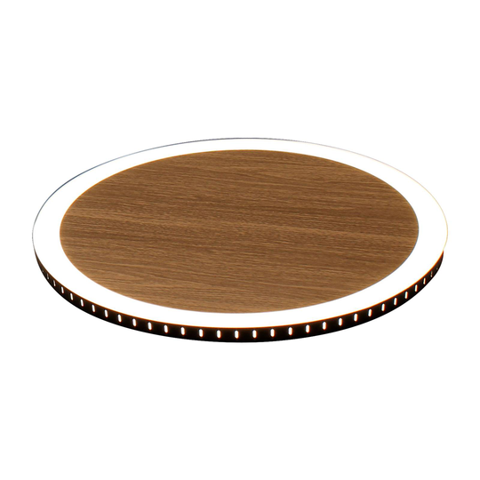 LED-vägglampa Morton 3-step-dim träoptik 40 cm