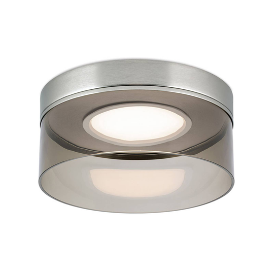 LED-taklampa Francis matt nickel Ø 30 cm
