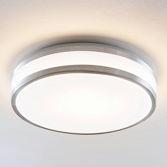 Lindby Nelia LED-taklampa i aluminium, rund, 41 cm