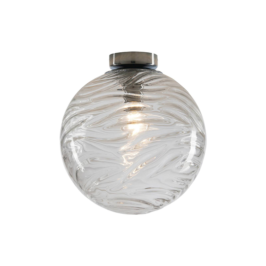 Taklampa Nereide, glas klart