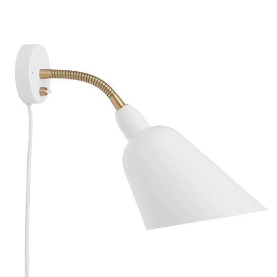 &Tradition Bellevue AJ9 vägglampa vit/mässing