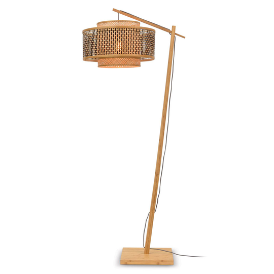GOOD & MOJO Bhutan golvlampa natur 176 cm Ø50 cm