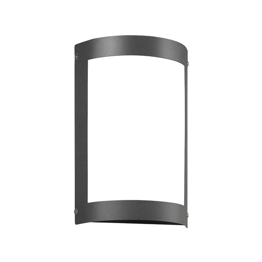 Utomhusvägglampa Aqua Marco utan raster, antracit