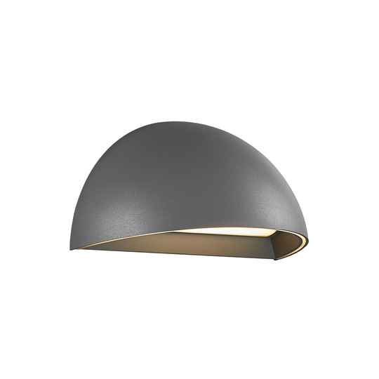 LED-utomhusvägglampa Arcus Smart, grå