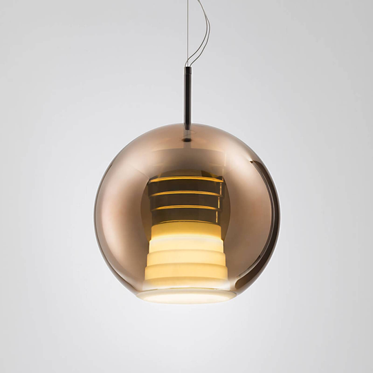Fabbian Beluga Royal - LED-hänglampa koppar 30 cm