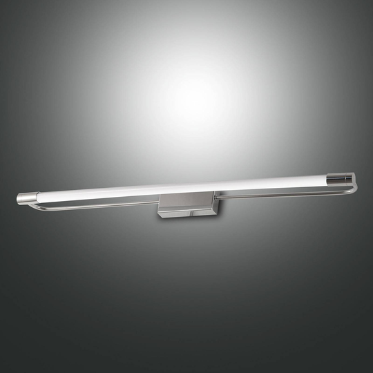 LED-vägglampa Rapallo, krom, IP 44, 60 cm
