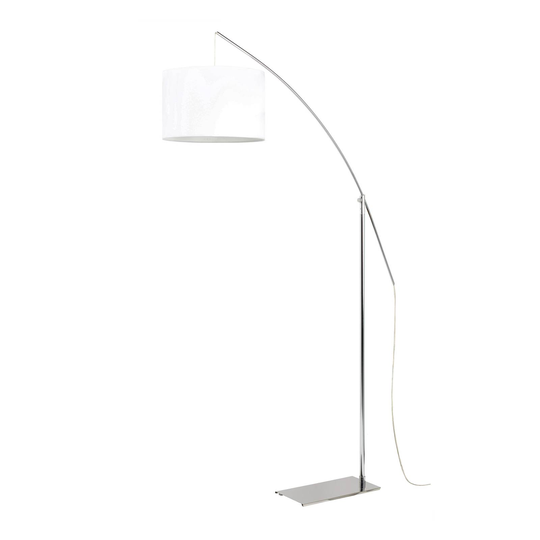 Aluminor Rainbow golvlampa av metall, krom