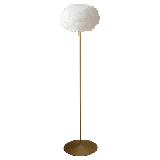 UMAGE Eos golvlampa medium mässing/vit