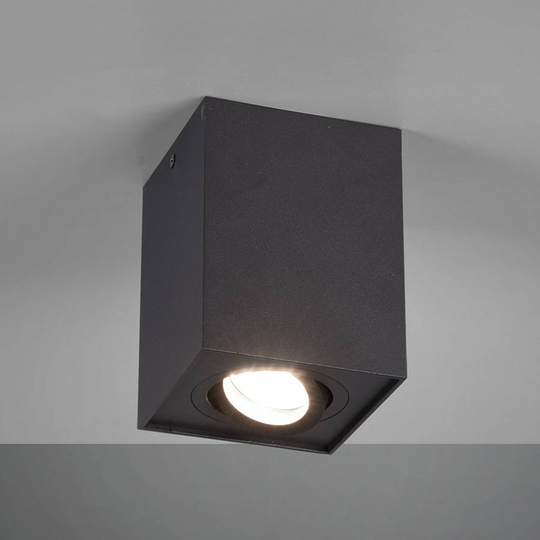 Taklampa Biscuit, 1 lampa, svart