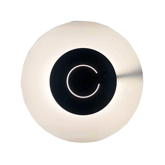Knikerboker DoppioZero vägglampa, vit/svart