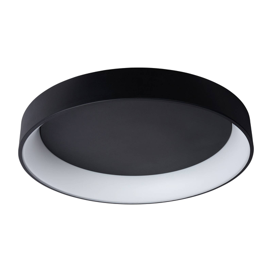 LED-taklampa Talowe, svart, Ø 80 cm
